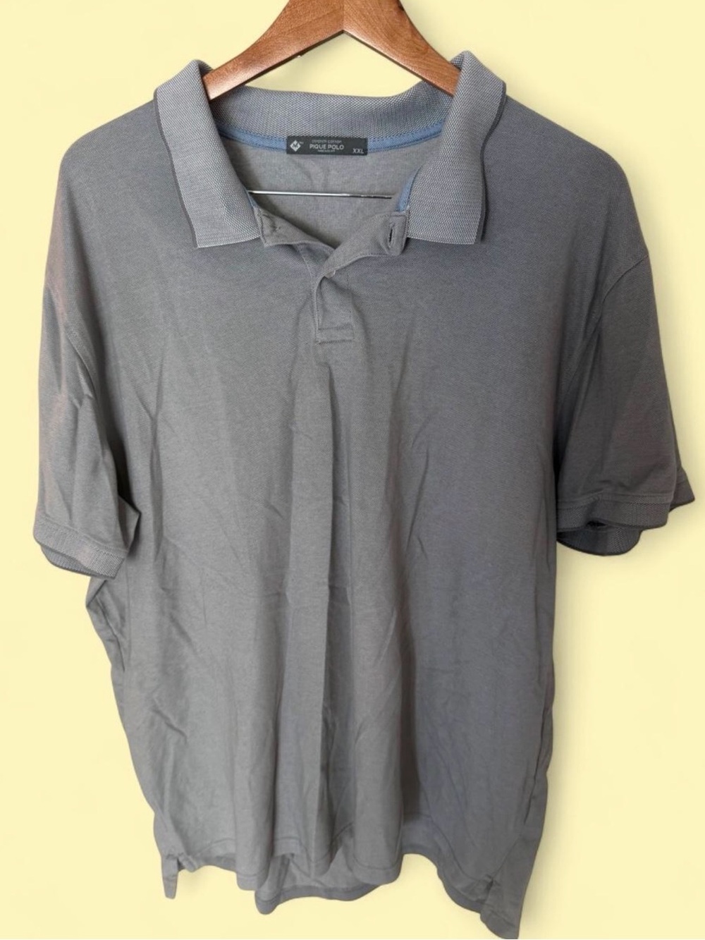 Men's Gray Polo Shirt - Classic Short Sleeve